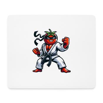 Funny Karate Tomato With Fun For Everyone - Mouse Pad (horizontal) - white - Front