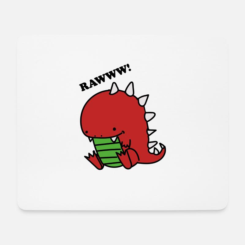 Dino - Mouse Pad (horizontal) - white