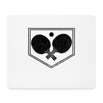 Table Tennis Table Tennis Racket - Mouse Pad (horizontal) - white - Front