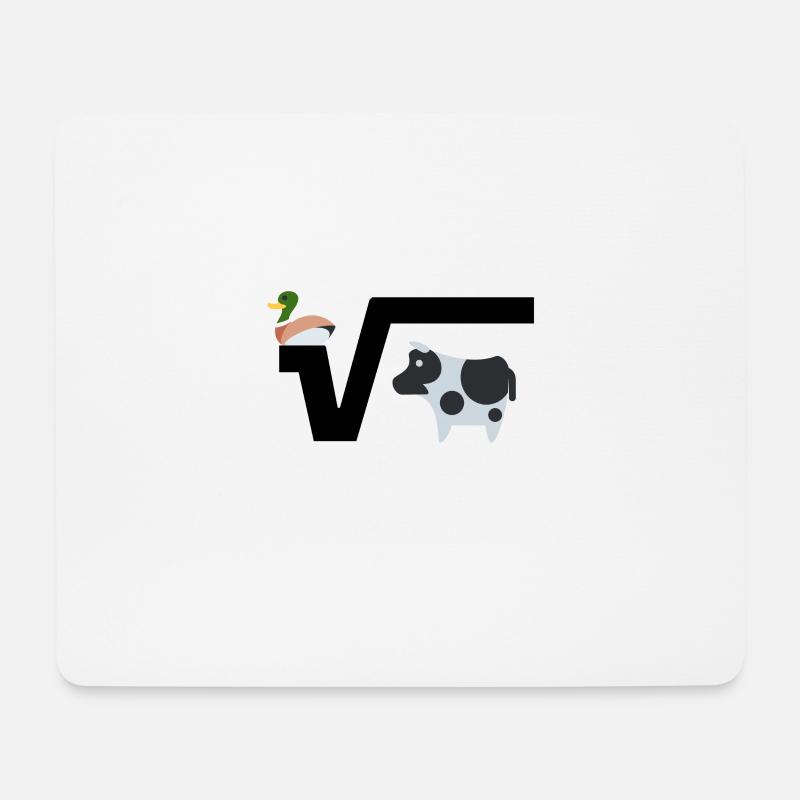 Mathewitz Wurzel Mathe Mathematik Geschenk Schule - Mousepad (Querformat) - Weiß