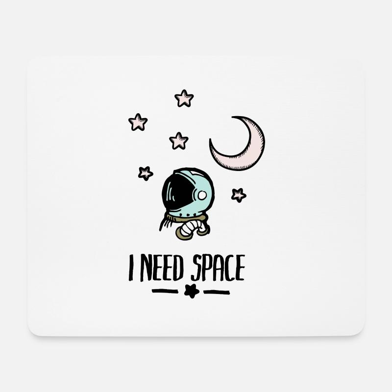 Ich brauche Platz - Mousepad (Querformat) - Weiß