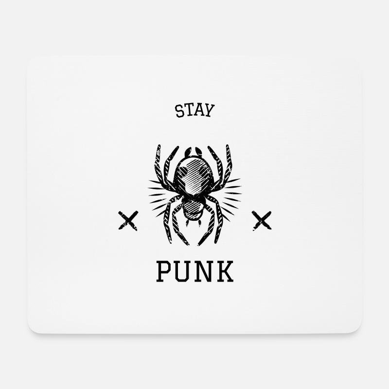 Punk - Mousepad (Querformat) - Weiß