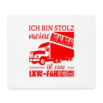 LKW Fahrerin Shirt · Trucker · Mama Geschenk - Mousepad (Querformat) - Weiß - Vorne