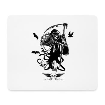 mort mort chemise de halloween cimetière - Tapis de souris (format paysage) - blanc - Devant