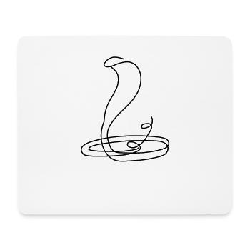 Cobra Cobra - Tapis de souris (format paysage) - blanc - Devant