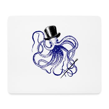 Octopus Magician Vodoo Monster Octopus Squid Ink - Mouse Pad (horizontal) - white - Front