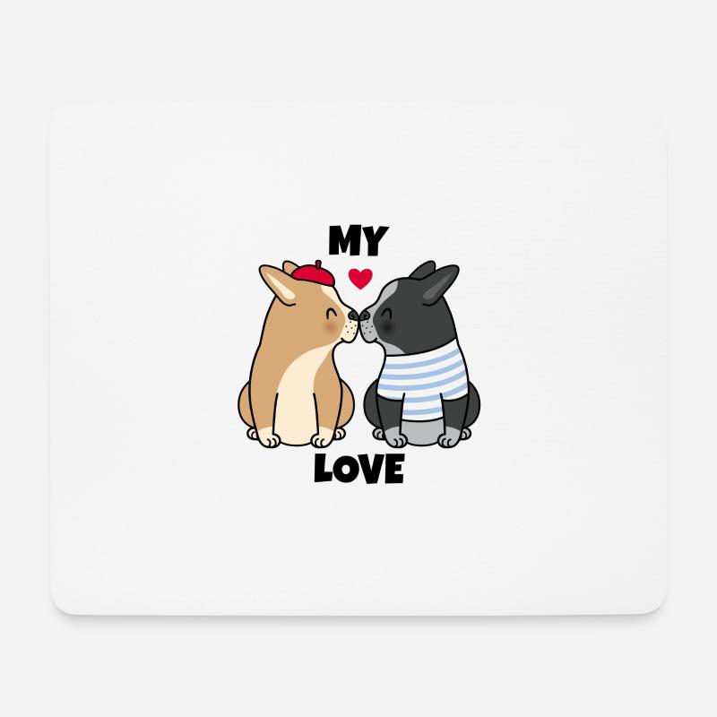 MyLove - Mousepad (Querformat) - Weiß
