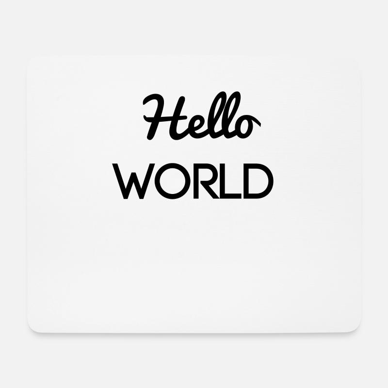 Hello world Programmierer Baby neugeboren - Mousepad (Querformat) - Weiß