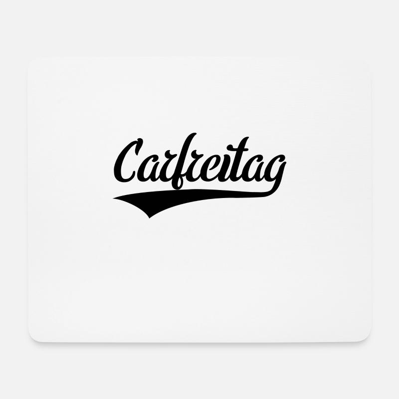 Carfreitag Auto Karfreitag Tuning Tuner Shirt Fun - Mousepad (Querformat) - Weiß