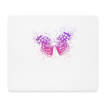 papillon - Tapis de souris (format paysage) - blanc - Devant