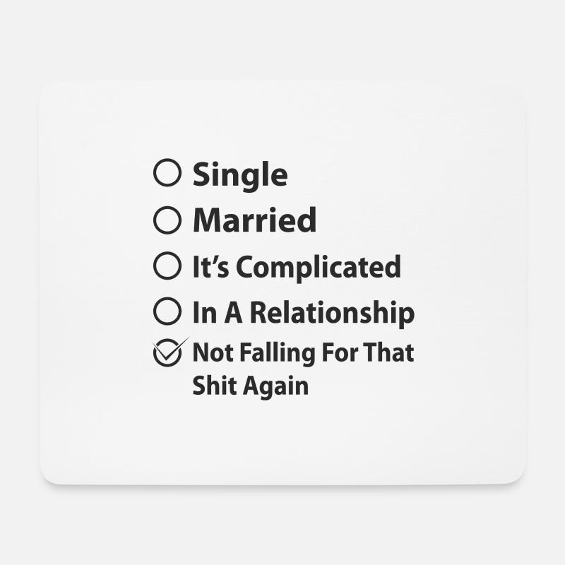 Single Vergeben Geschenkt shirt lustige sprüche - Mousepad (Querformat) - Weiß