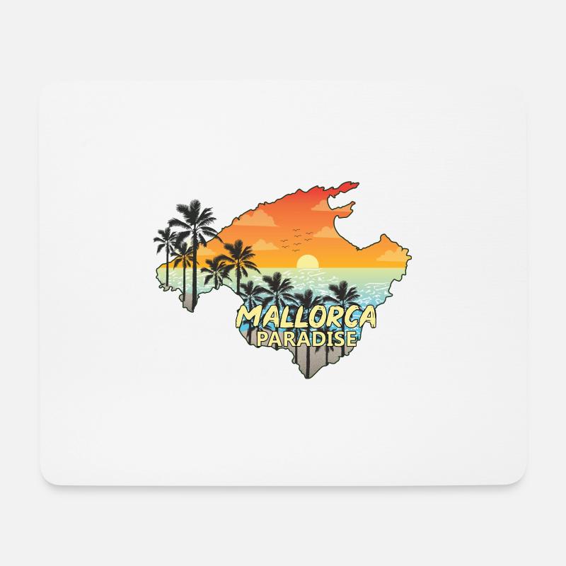 Mallorca - Mousepad (Querformat) - Weiß