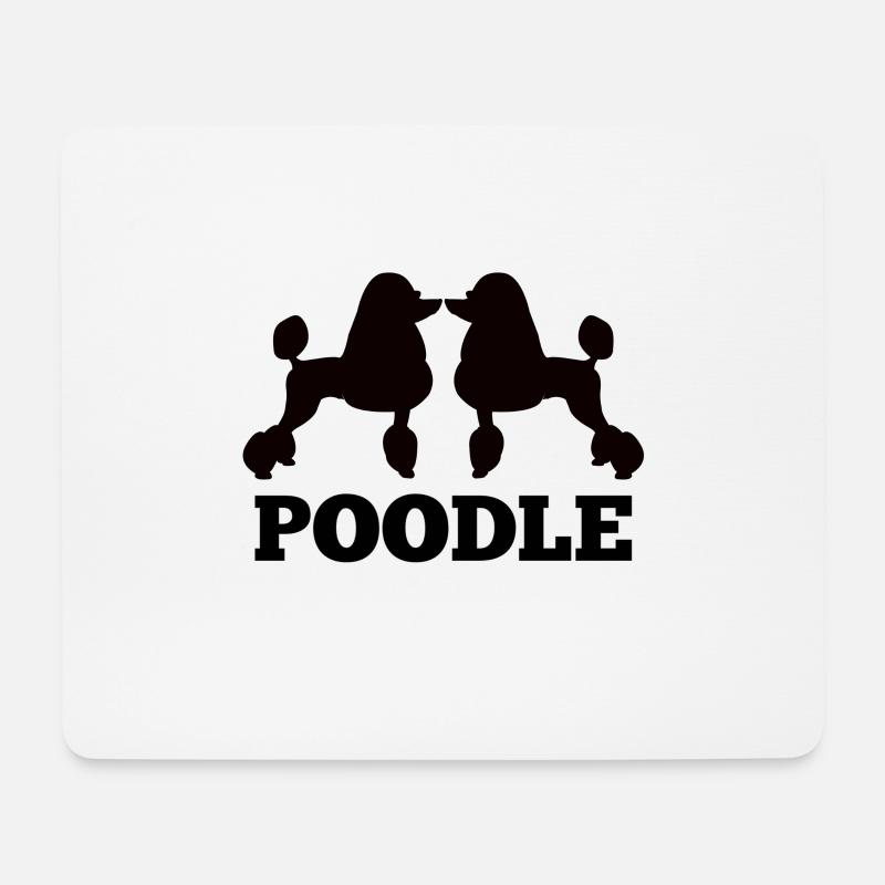 Pudel Pudel Pudel - Mousepad (Querformat) - Weiß