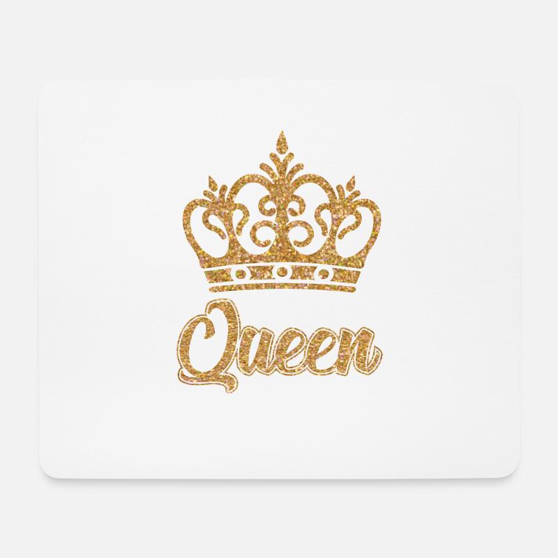 QUEEN KÖNIGIN KRONE - Mousepad (Querformat) - Weiß