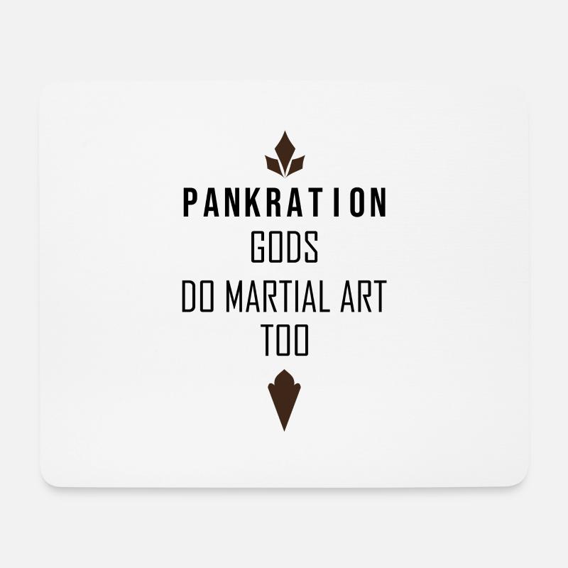 Gods also do martial arts - Mouse Pad (horizontal) - white
