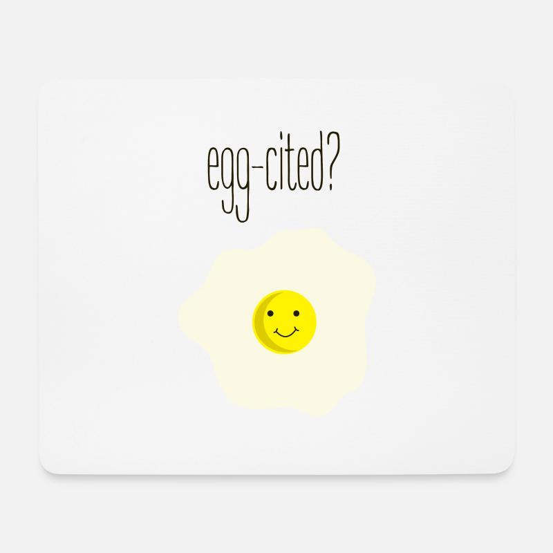 Egg quoted - Mouse Pad (horizontal) - white
