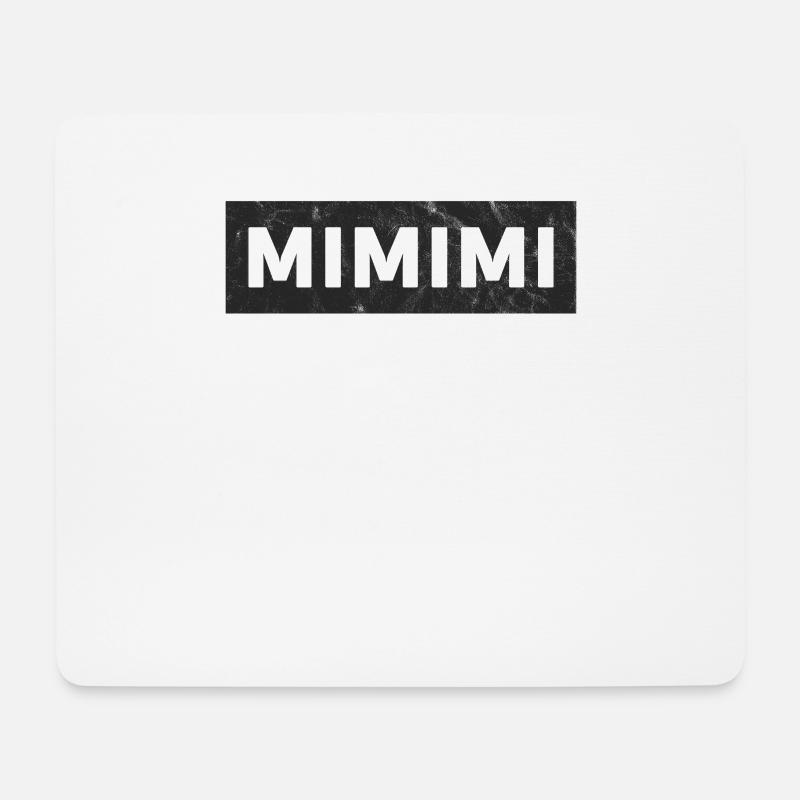 MIMIMI crybaby gift tshirt - Mouse Pad (horizontal) - white