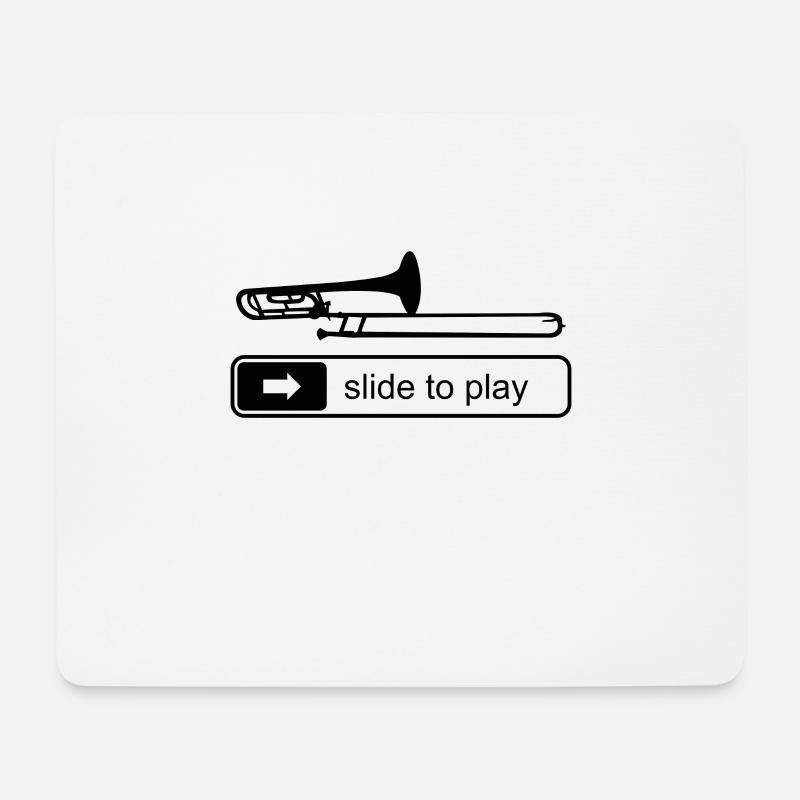 Posaune Posaunist Sprüche Spieler Lustig Geschenk - Mousepad (Querformat) - Weiß