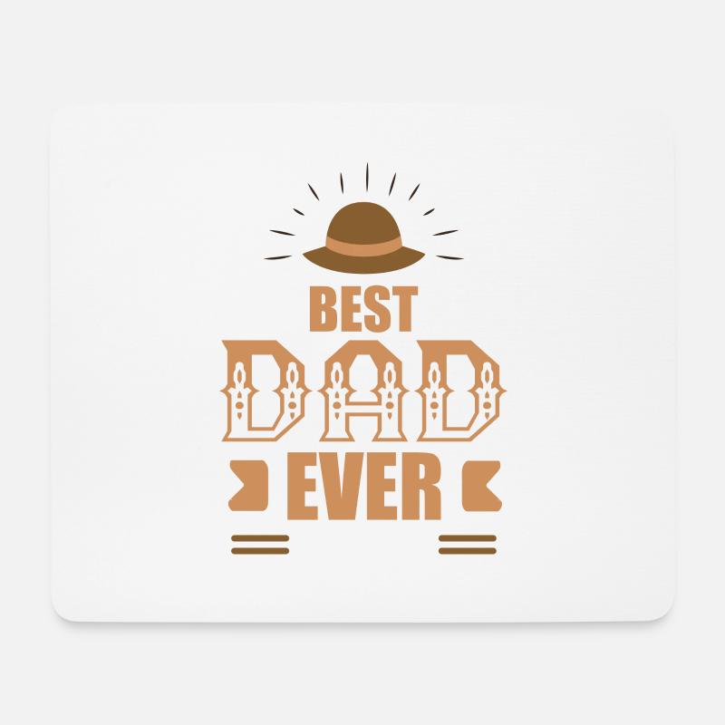 Best Dad Ever , Geschenk, Geschenkidee - Mousepad (Querformat) - Weiß