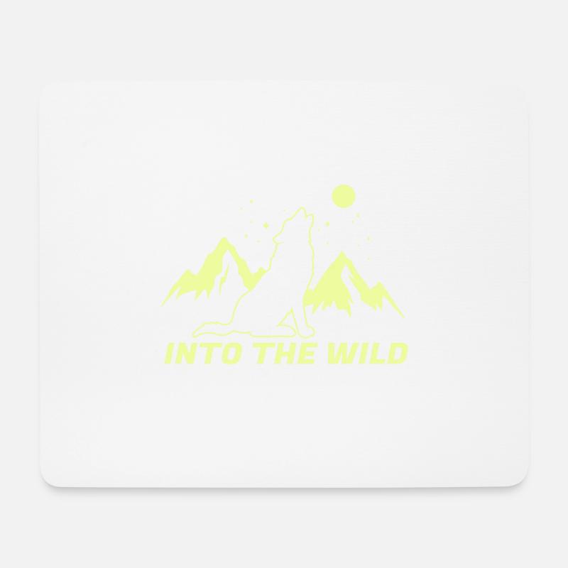 Into the wild , Geschenk, Geschenkidee - Mousepad (Querformat) - Weiß