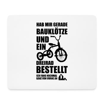 Lustige Sprüche Kindheit Optimismus Geschenkidee - Mousepad (Querformat) - Weiß - Vorne