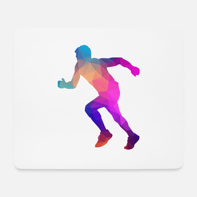 Marathon marathon runner gift - Tappetino per mouse (orizzontale) - bianco