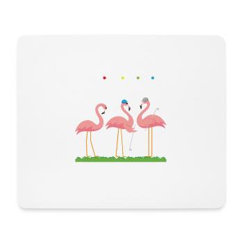 Funny Golf Friends Graphic Flamingo Golf - Tapis de souris (format paysage) - blanc - Devant