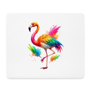 Flamingo Pride Back - Mousepad (Querformat) - Weiß - Vorne
