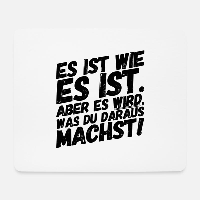 Bürohumor Büro Sprüche II - Mousepad (Querformat) - Weiß