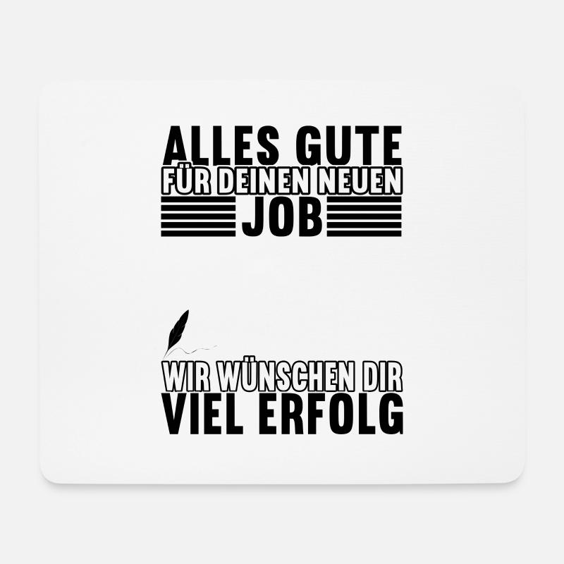 Abschiedsgeschenk Jobwechsel Kollege - Mousepad (Querformat) - Weiß