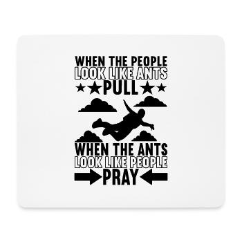Parachute Parachutist - Mouse Pad (horizontal) - white - Front