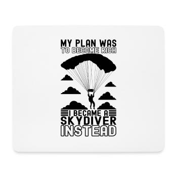Parachute Parachutist - Mouse Pad (horizontal) - white - Front