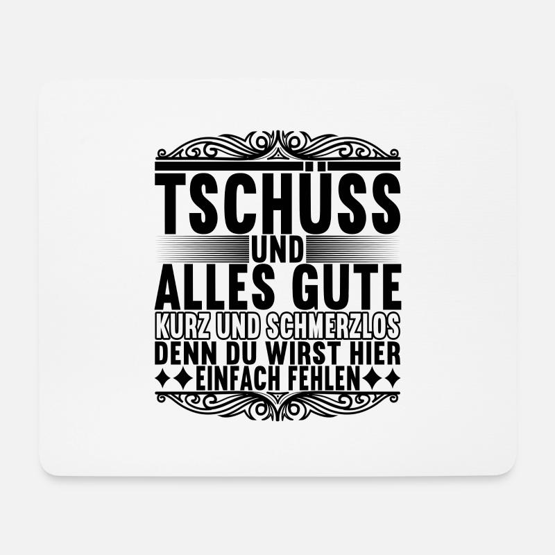 Abschiedsgeschenk Kollege Jobwechsel - Mousepad (Querformat) - Weiß