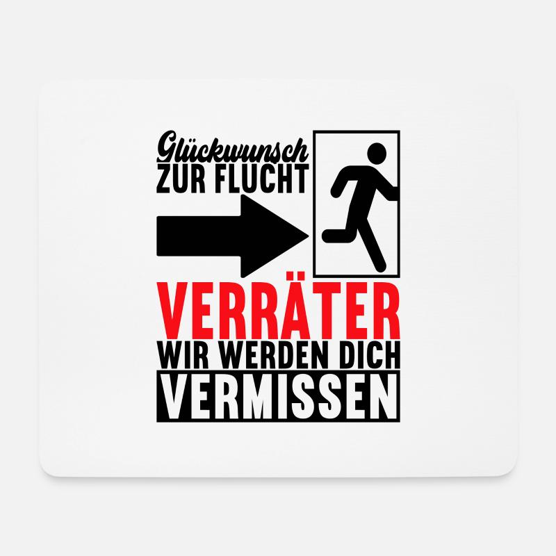 Abschiedsgeschenk Kollege Jobwechsel - Mousepad (Querformat) - Weiß