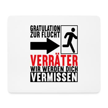 Abschiedsgeschenk Kollege Jobwechsel - Mousepad (Querformat) - Weiß - Vorne