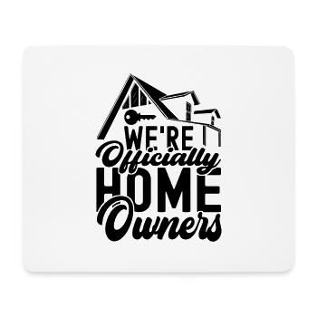 Hausbesitzer Eigenheim Hauskauf - Mousepad (Querformat) - Weiß - Vorne