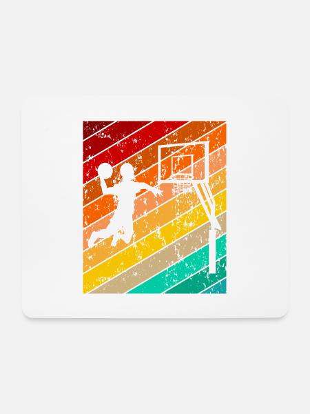 Basketball Basketballspieler Basketballer - Mousepad (Querformat) - Weiß