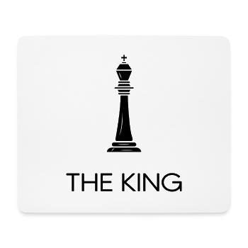 Schach Schachmatt Schachspieler "The King" - Mousepad (Querformat) - Weiß - Vorne