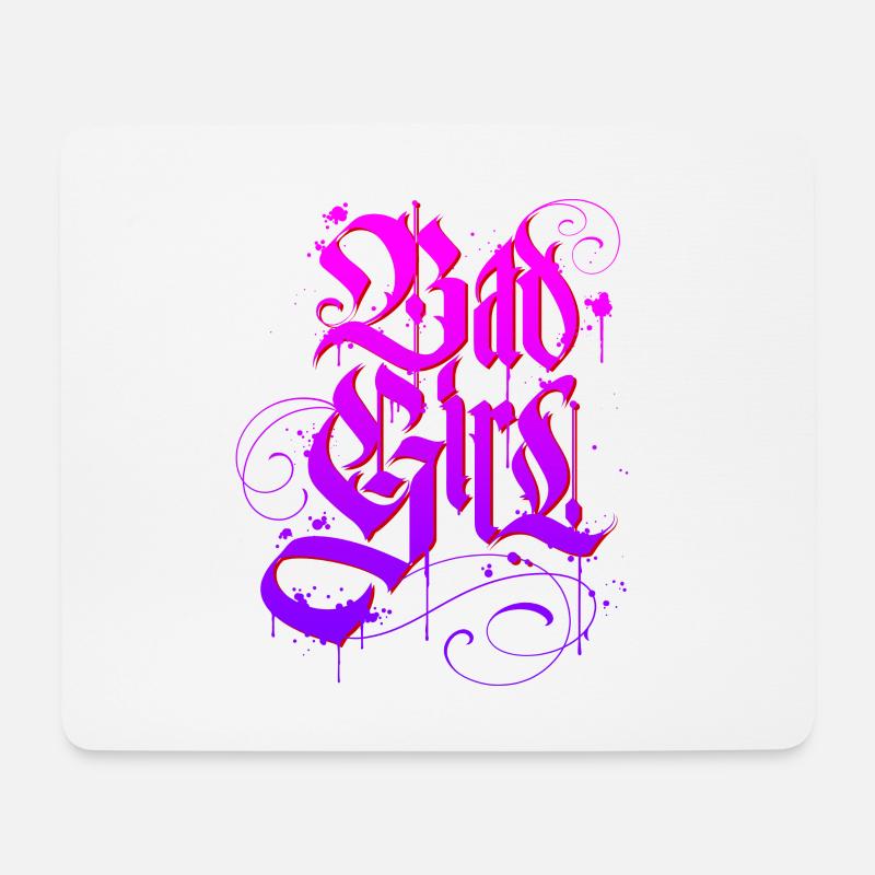 Bad Girl Graffiti 3 - Mousepad (Querformat) - Weiß