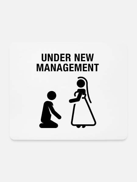 Unter neuer Leitung - Mousepad (Querformat) - Weiß