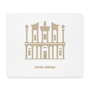 Petra Jordanien Wahrzeichen Reise Geschenk Idee - Mousepad (Querformat) - Weiß - Vorne