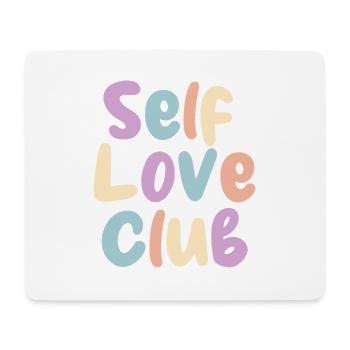 Self Love Club Pastelldruck - Mousepad (Querformat) - Weiß - Vorne