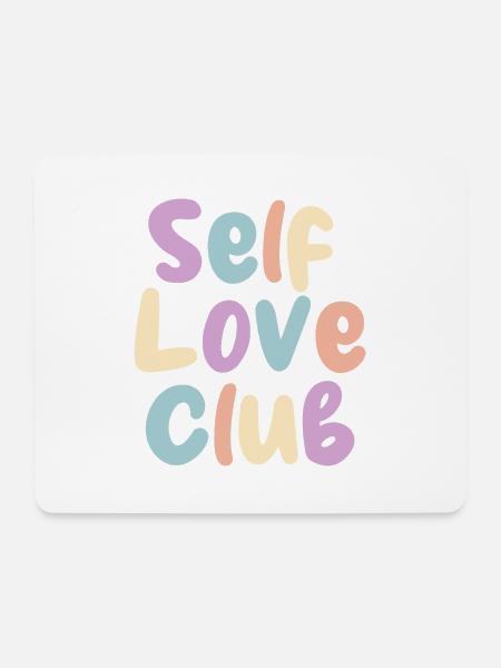 Self Love Club Pastel Print - Mouse Pad (horizontal) - white
