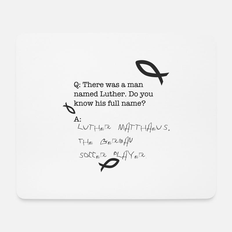 Martin Luther Matthäus - Mousepad (Querformat) - Weiß