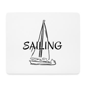 Voile, voilier - voile - Tapis de souris (format paysage) - blanc - Devant