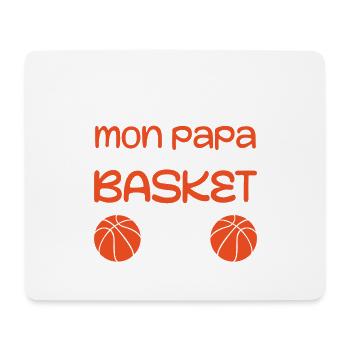 Mein Vater spielt nicht immer Basketball - Mousepad (Querformat) - Weiß - Vorne