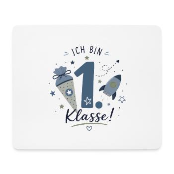 Ich bin 1. Klasse - Einschulung - Mousepad (Querformat) - Weiß - Vorne