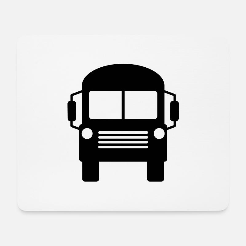 Schulbus Bus - Mousepad (Querformat) - Weiß