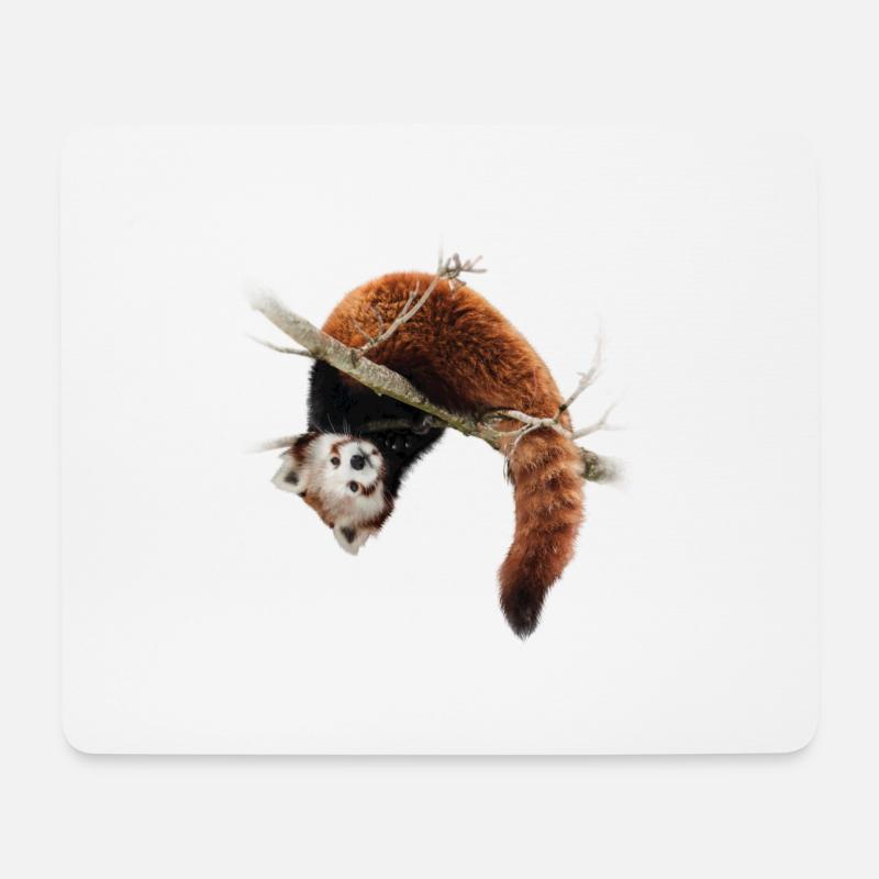 Red panda in the tree - Mouse Pad (horizontal) - white