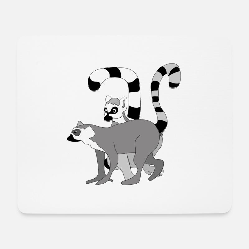 Kattas - Mousepad (Querformat) - Weiß